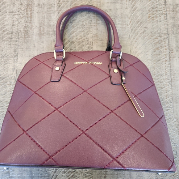 Adrienne Vittadini Burgundy Shoulder bag in EUC - Picture 10 of 16